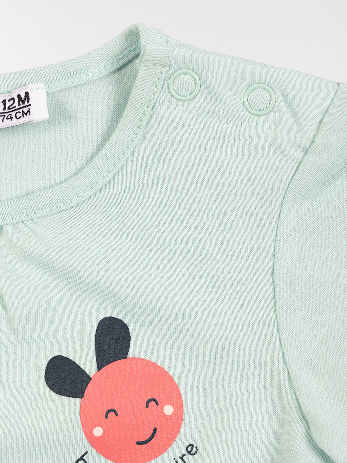 Tee-shirt coloris amande fille (3-36M) Tee-shirt coloris amande fille (3-36M)