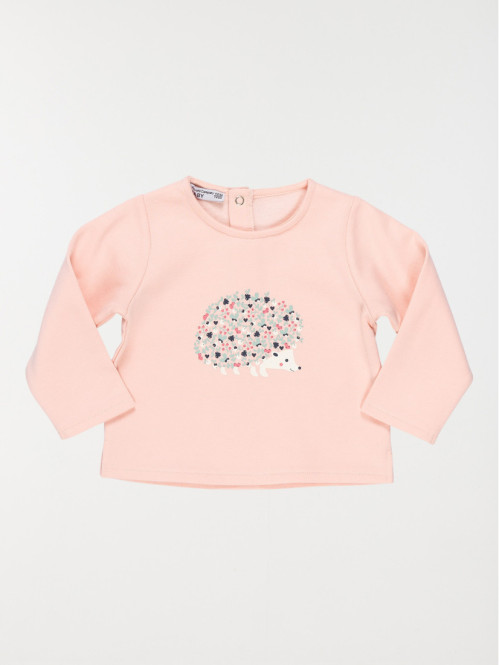Sweat motif hérisson fille (3-36M)