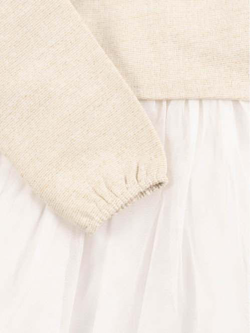 Robe tulle écru fille (3-36M)