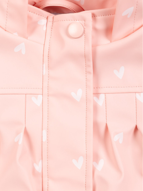 Ciré motif coeur fille (3-36M)