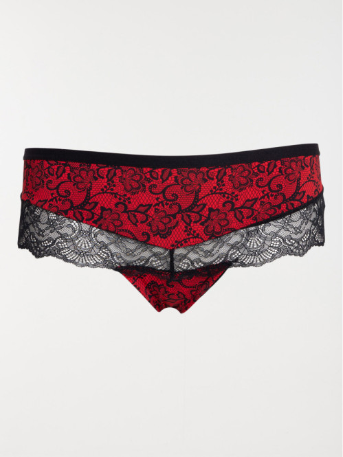 Shorty string rouge kiss femme (46-52)