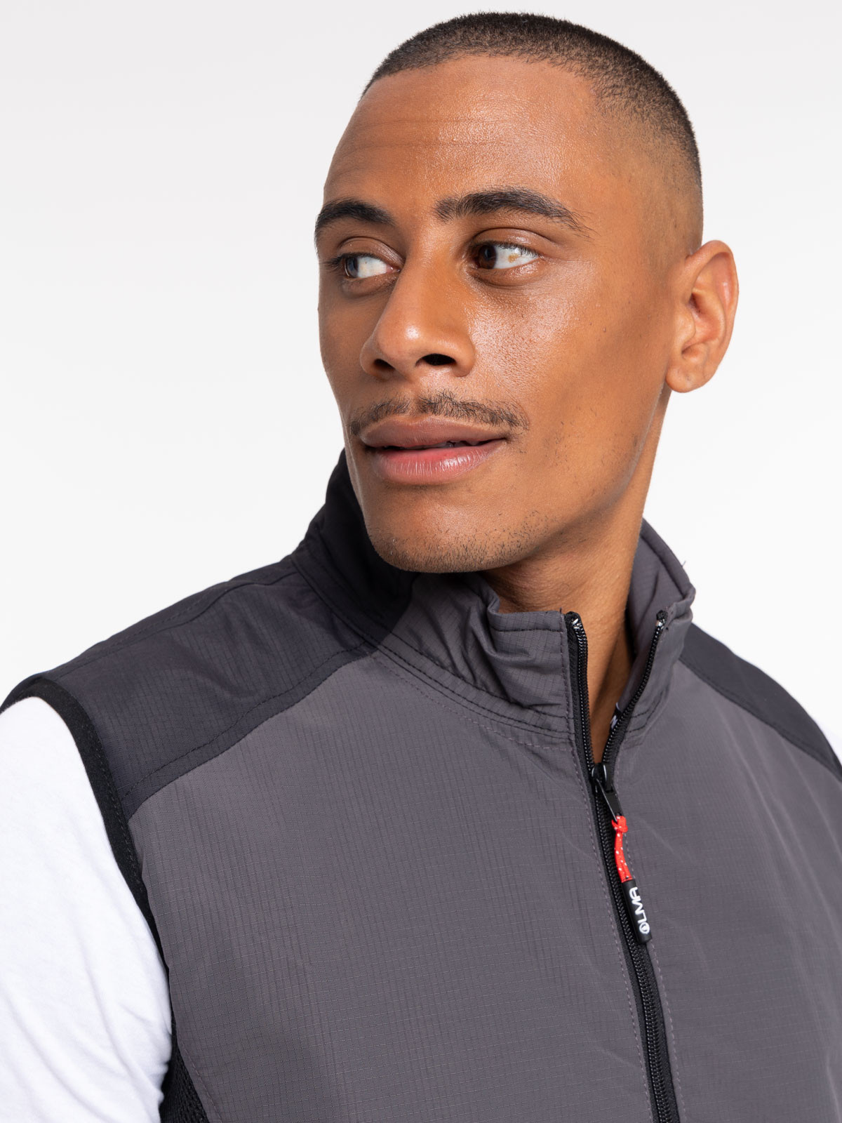 Veste de travail sans manches bicolore