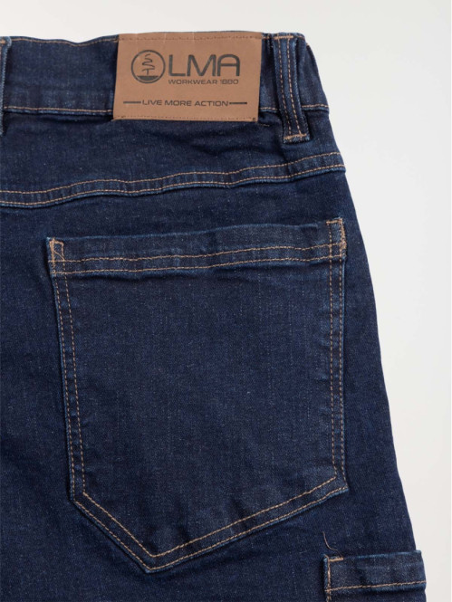 Jean denim de travail bleu