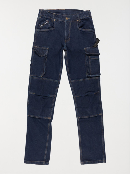 Jean denim de travail bleu