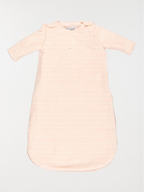 Gigoteuse naissance velours lapin fille