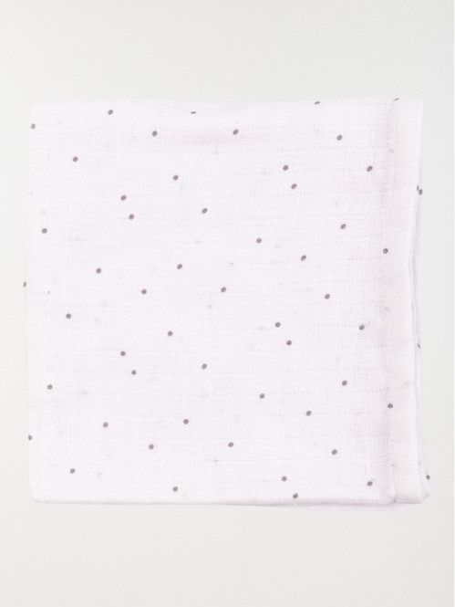 Lot de 2 langes motif pois et lune bébé