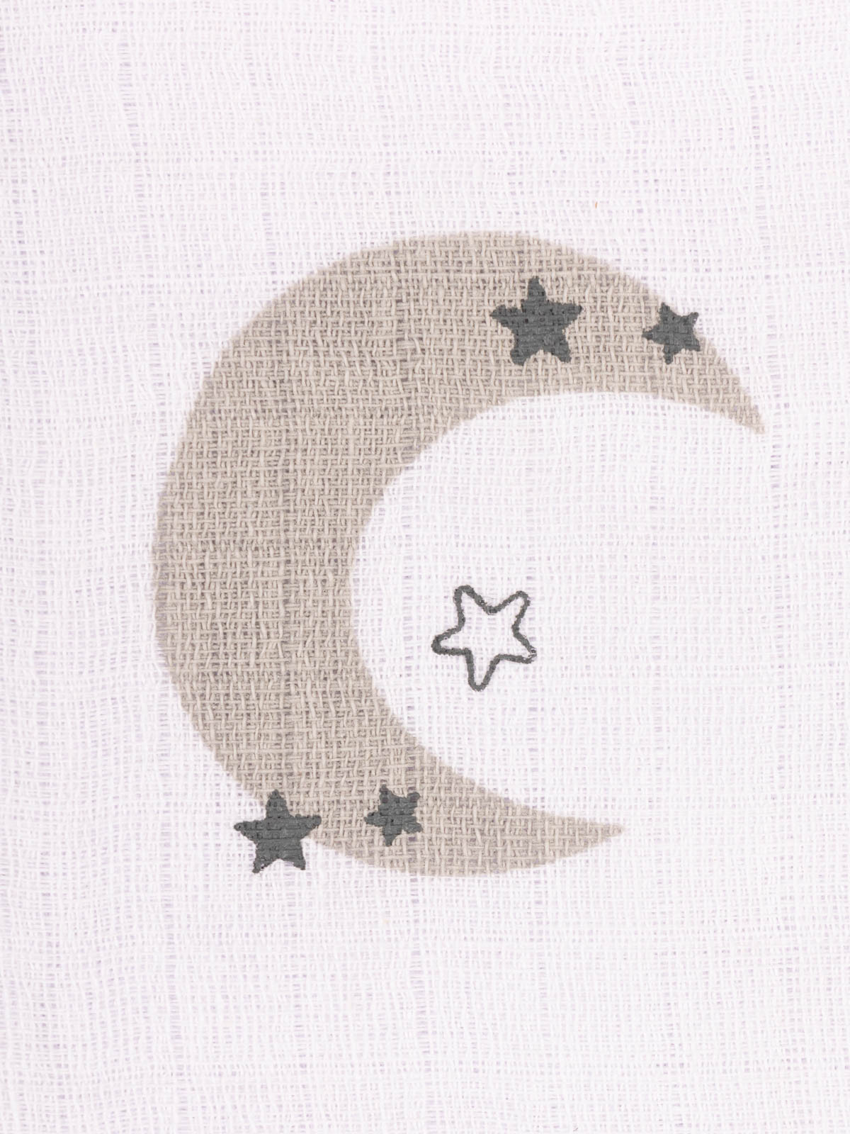 Lot de 2 langes motif pois et lune bébé