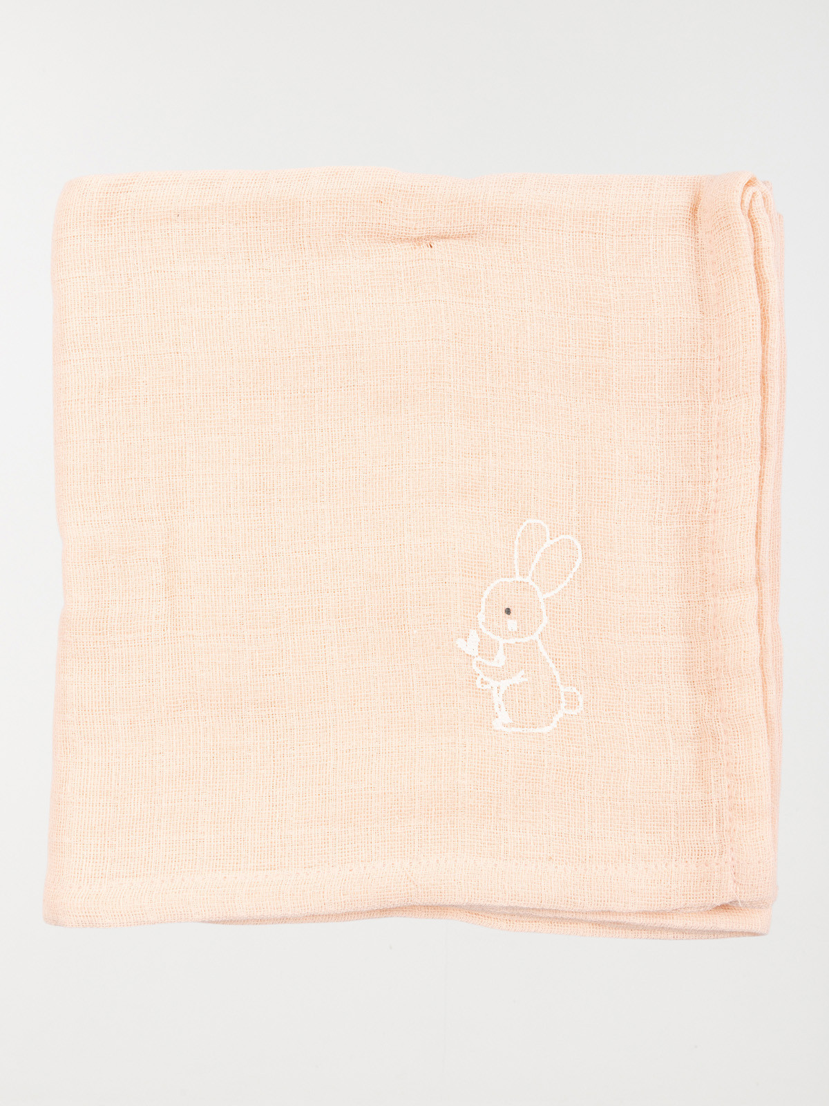 Lot de 2 langes coeur et lapin bébé