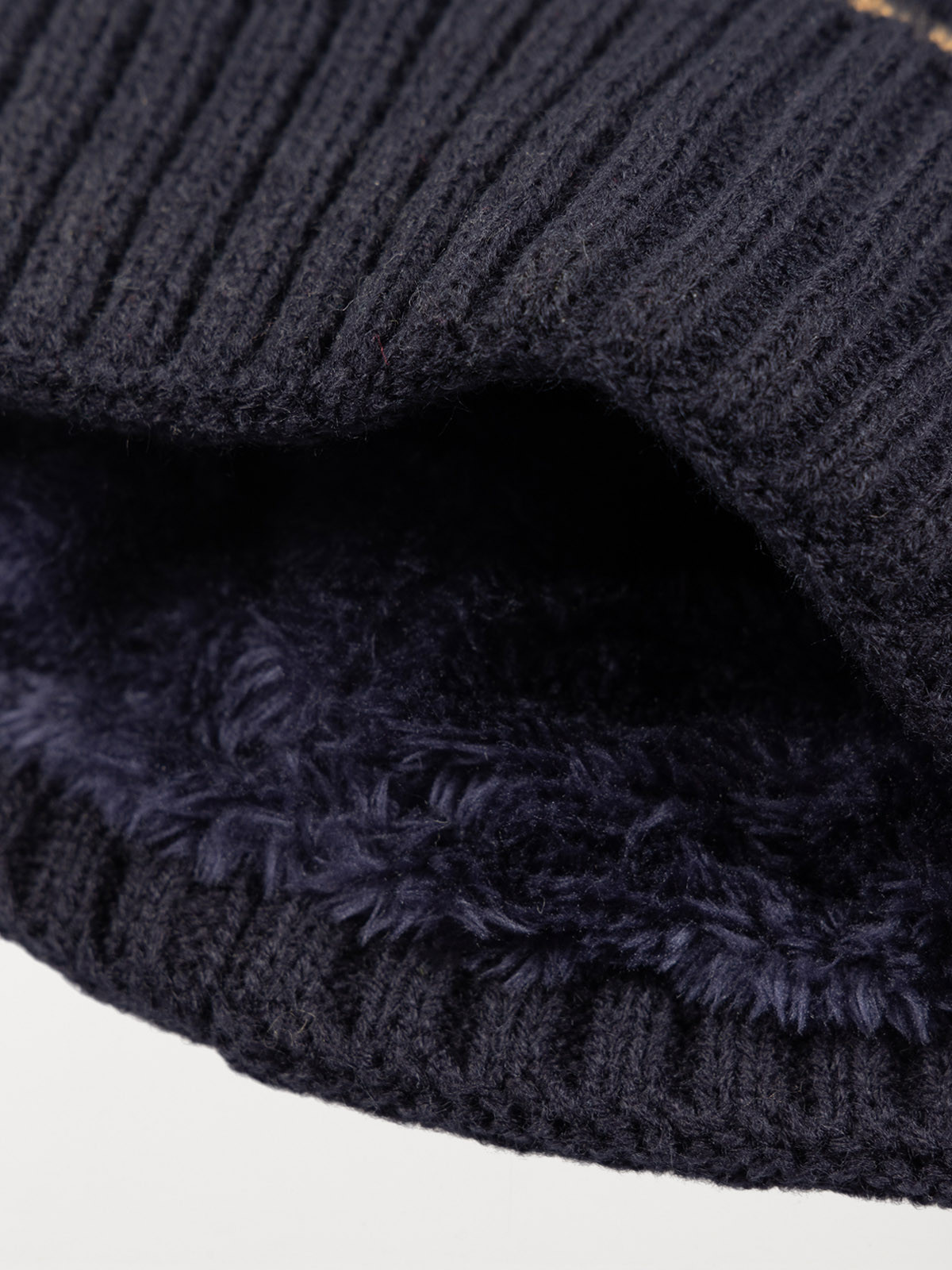 Bonnet jacquard pompon garçon Bonnet jacquard pompon garçon