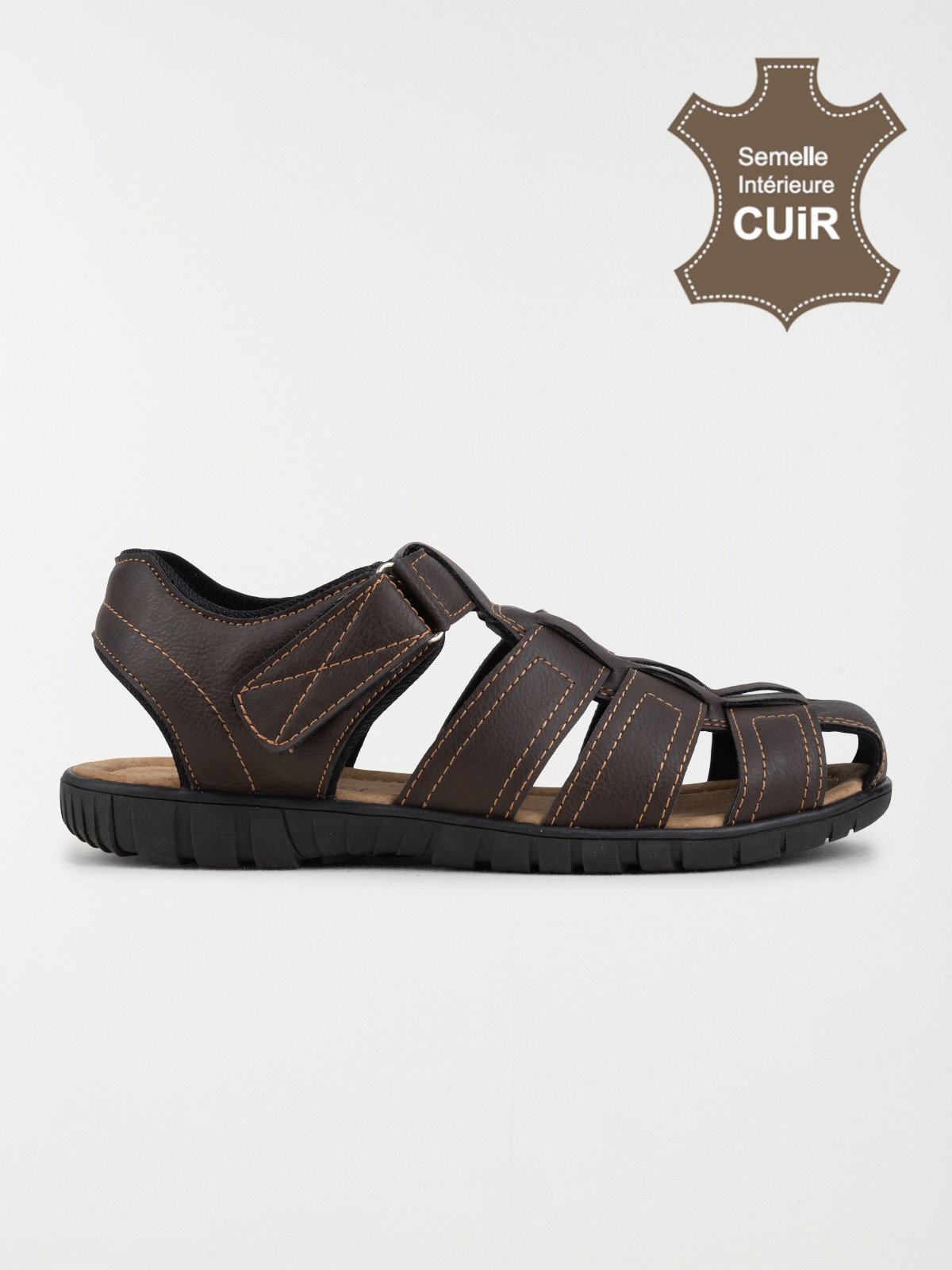 Sandales homme brides et scratch (40-46) Sandales homme brides et scratch (40-46)
