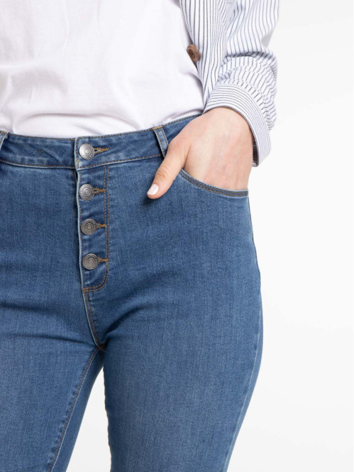 Jean stone taille haute...