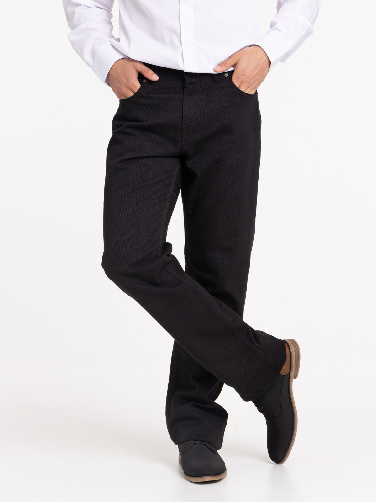 Jeans regular noir homme hotsell