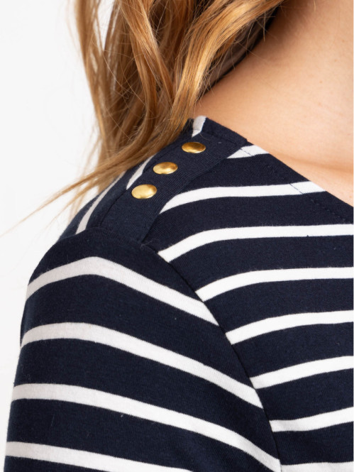 Tee-shirt rayé maternité femme