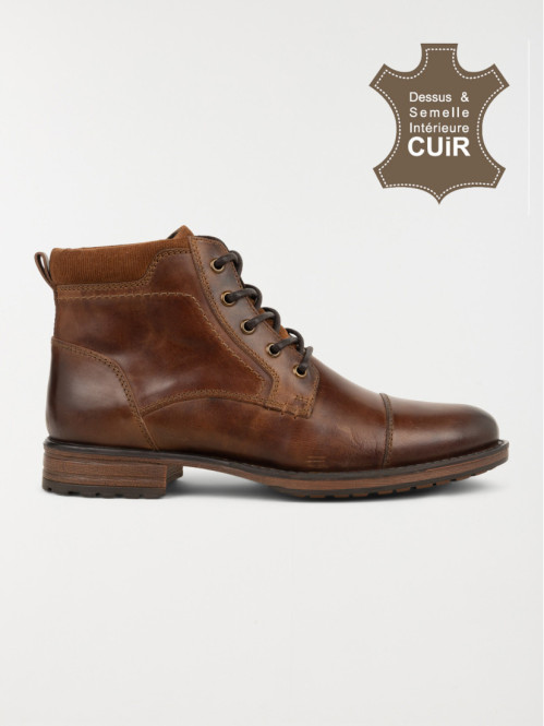 Bottines marrons homme (41-46)