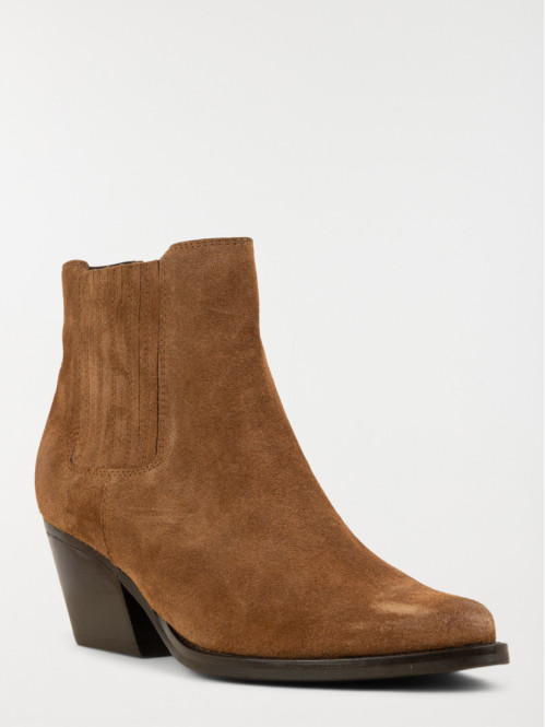 Bottines à talons suédine femme (36-41) Bottines à talons suédine femme (36-41)