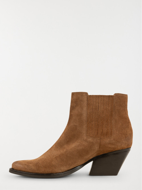 Bottines à talons suédine femme (36-41) Bottines à talons suédine femme (36-41)