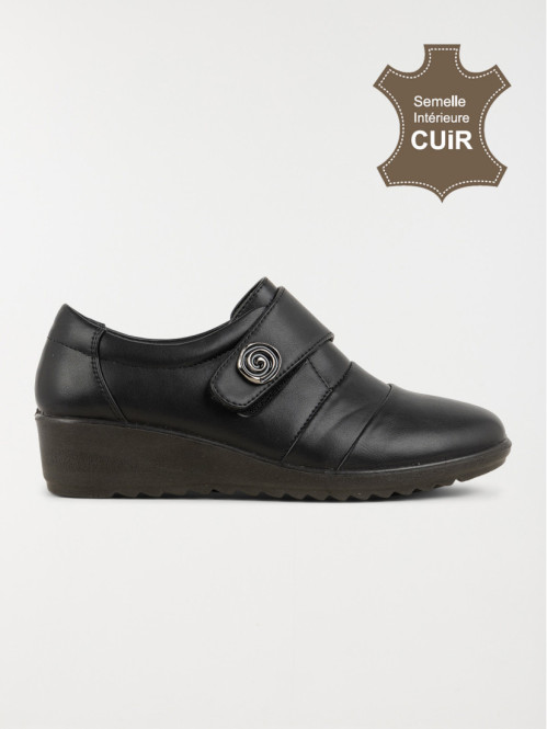 Chaussures noires à bride femme (36-41)