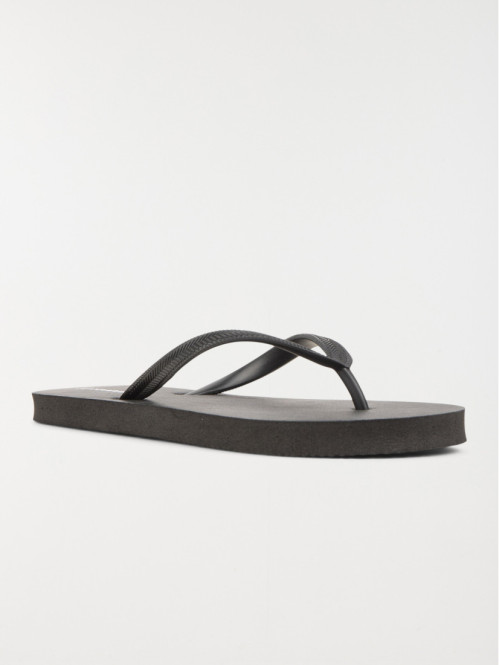 Tongs noires femme (36-42)