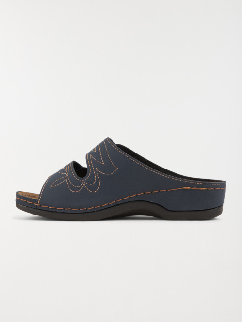 Mule confort navy femme...