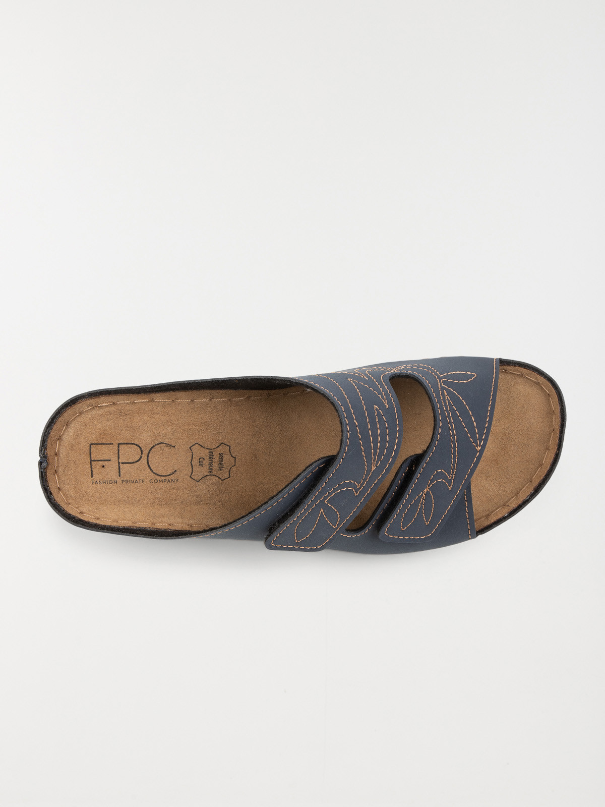 Mule confort navy femme (36-41)