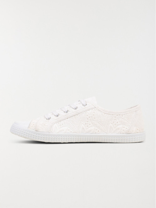 Tennis toile dentelle femme...