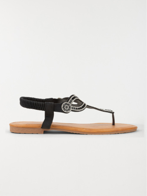 Sandales strass noires...