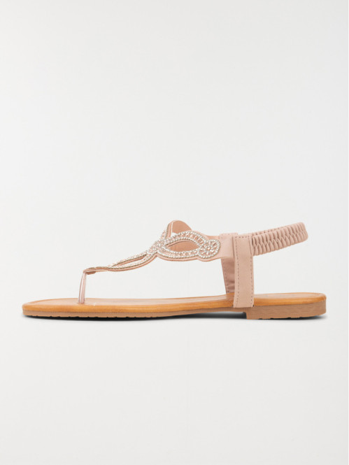 Sandales strass roses femme...