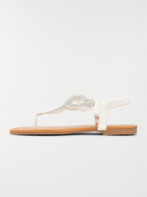 Sandales strass blanches...