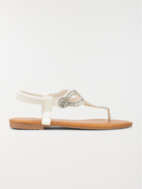 Sandales strass blanches...