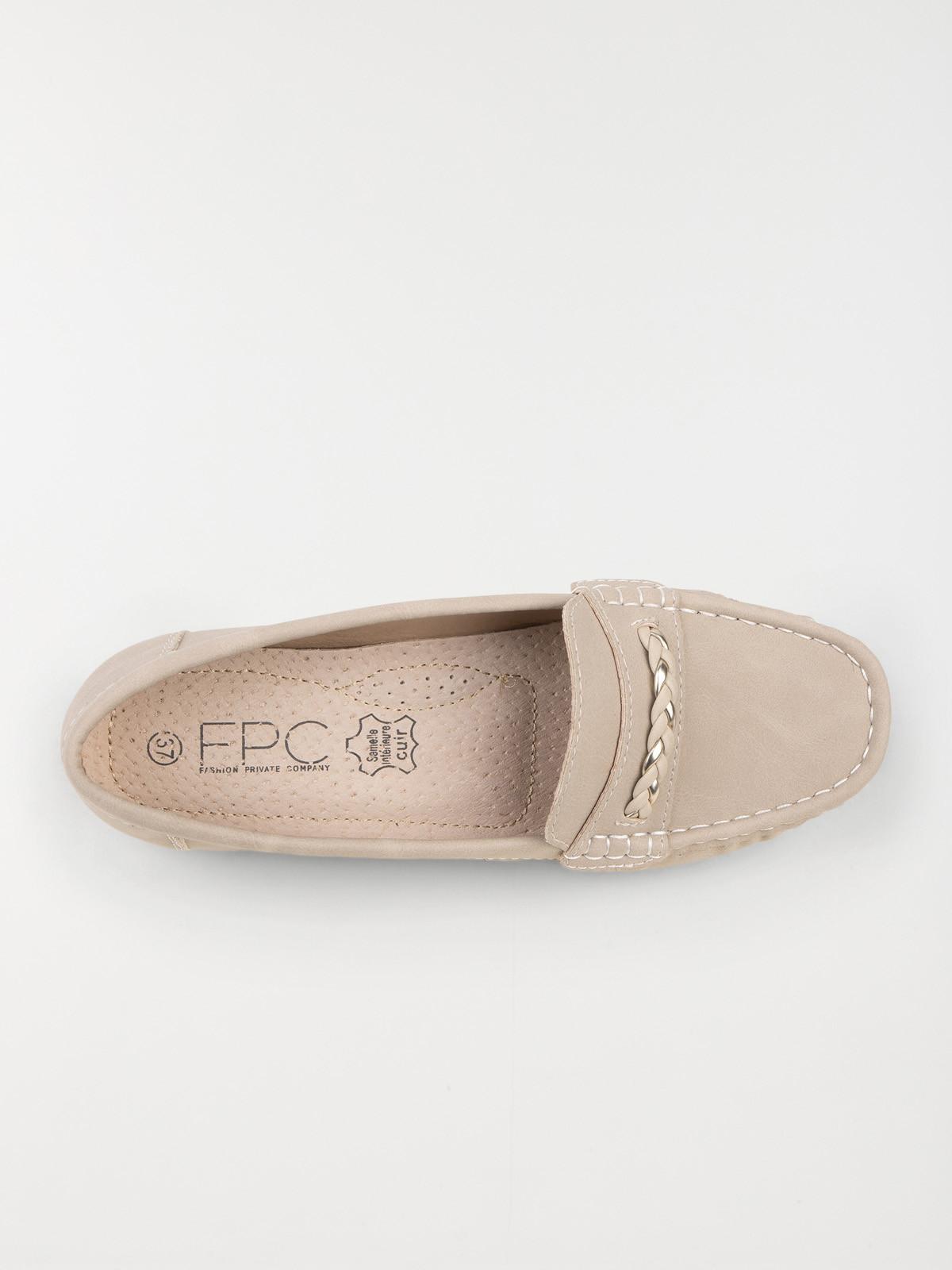 Mocassins beiges femme (36-41) Mocassins beiges femme (36-41)