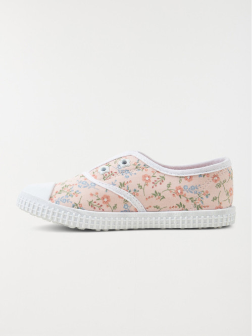 Tennis en toile fleurie fille (24-30) Tennis en toile fleurie fille (24-30)
