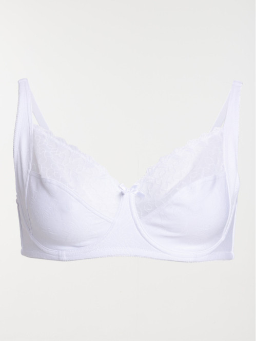 Soutien-gorge blanc femme (95C-115F)