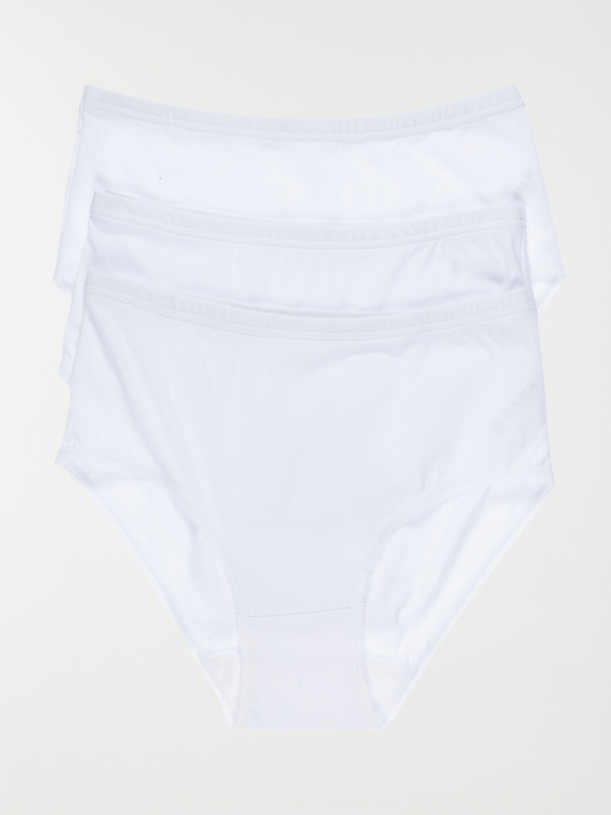Lot 3 culottes taille haute blanc femme