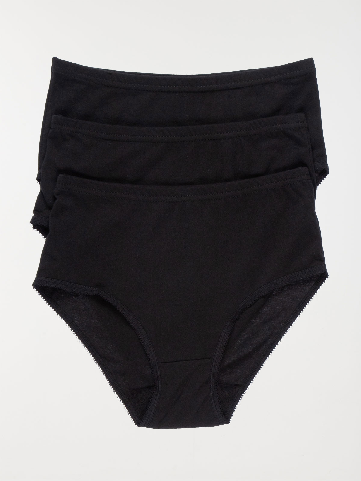 Lot de 3 culottes taille haute femme