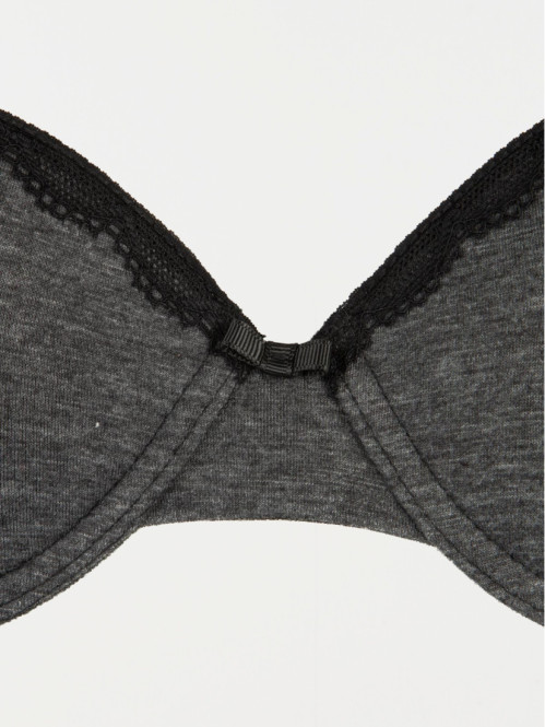 Soutien-gorge gris chiné femme (85A-95D) Soutien-gorge gris chiné femme (85A-95D)