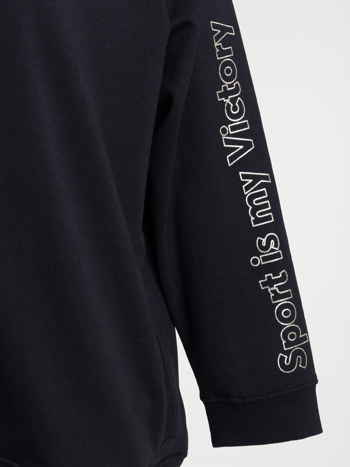 Sweat à capuche grande taille noir femme