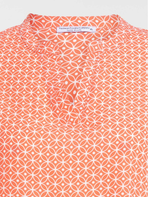 Blouse grande taille graphique femme