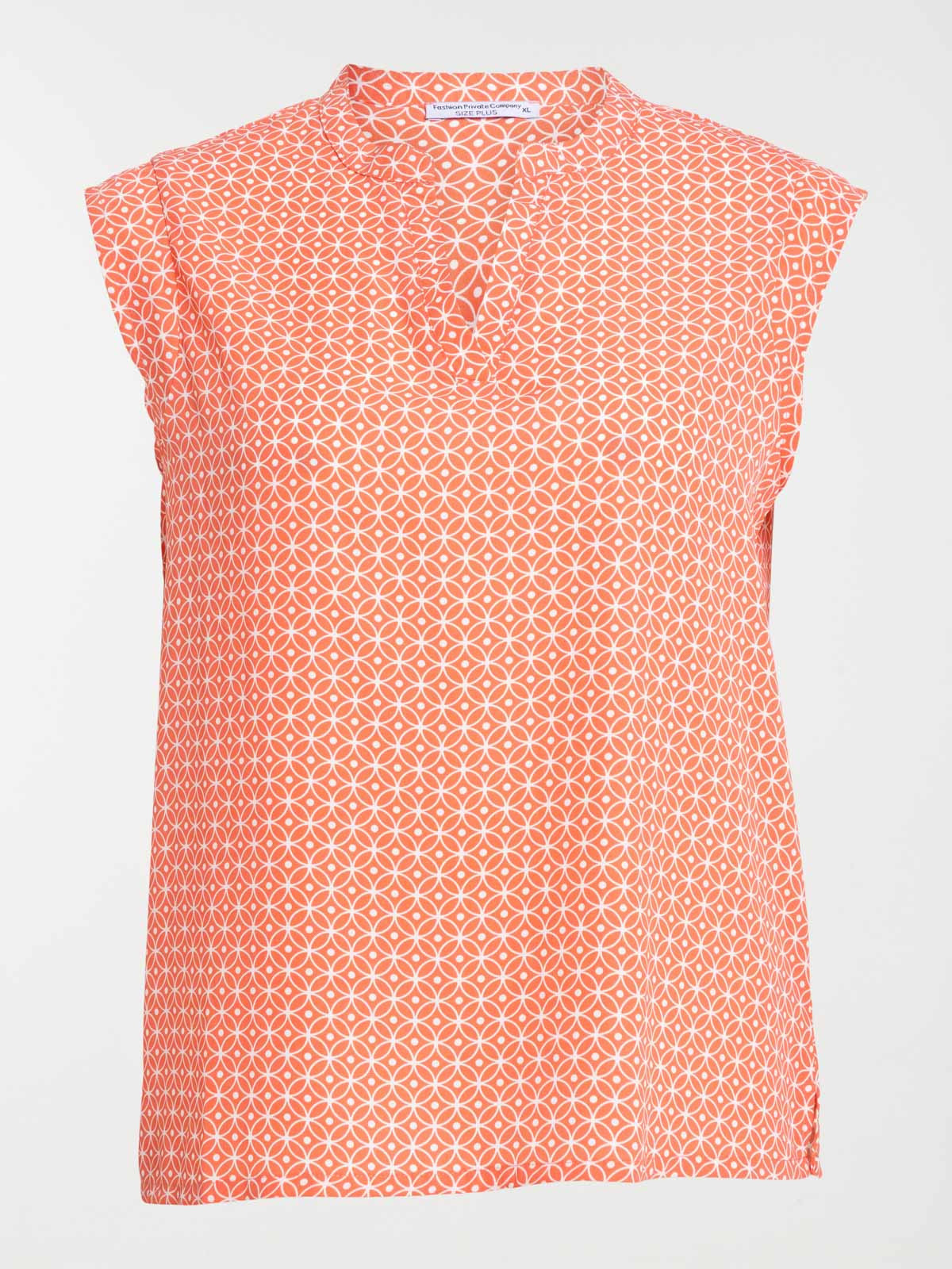 Blouse grande taille graphique femme
