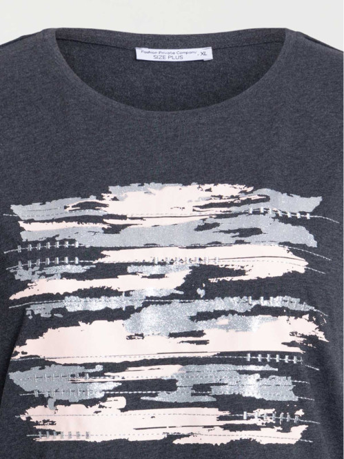 T-shirt graphique grande taille femme