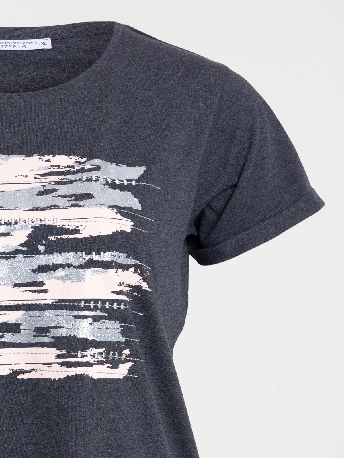 T-shirt graphique grande taille femme