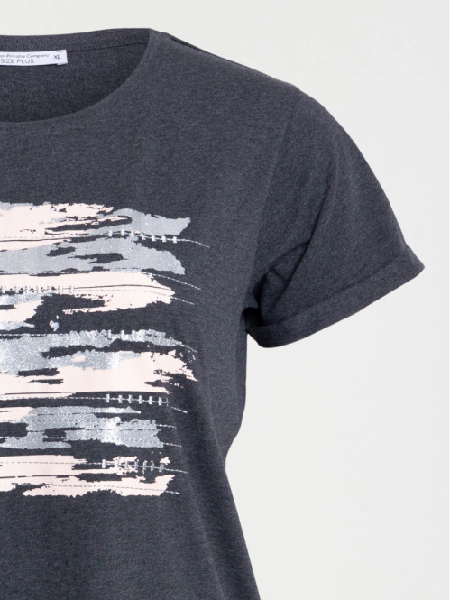 T-shirt graphique grande taille femme