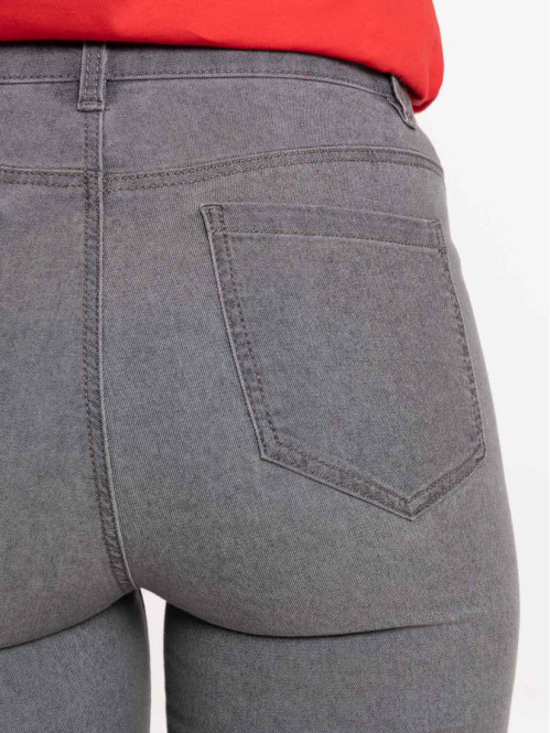 Jean gris skinny femme