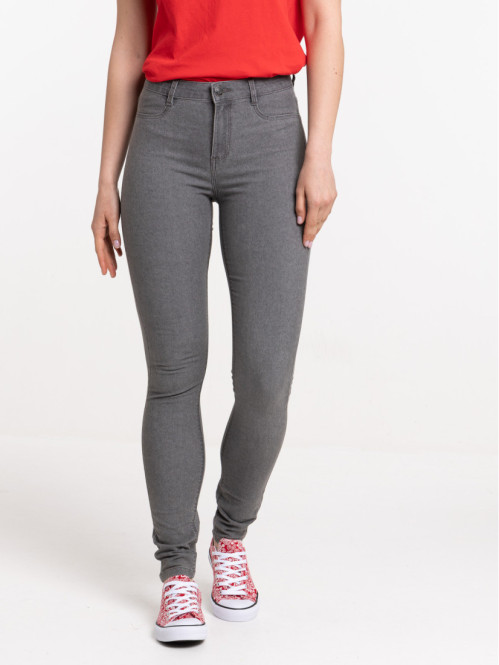 Jean gris skinny femme