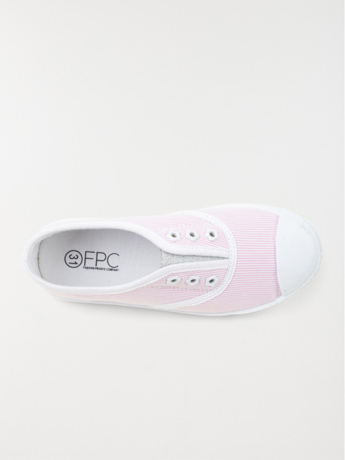 Tennis toile rose fille (31-35)