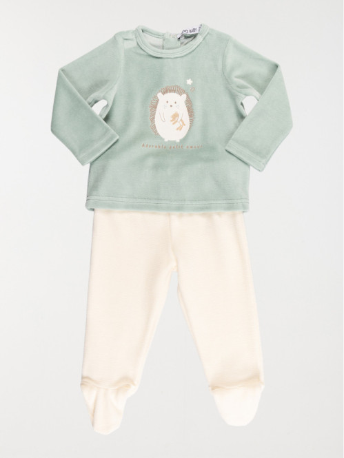 Pyjama 2 pieces herisson garcon 6 36M