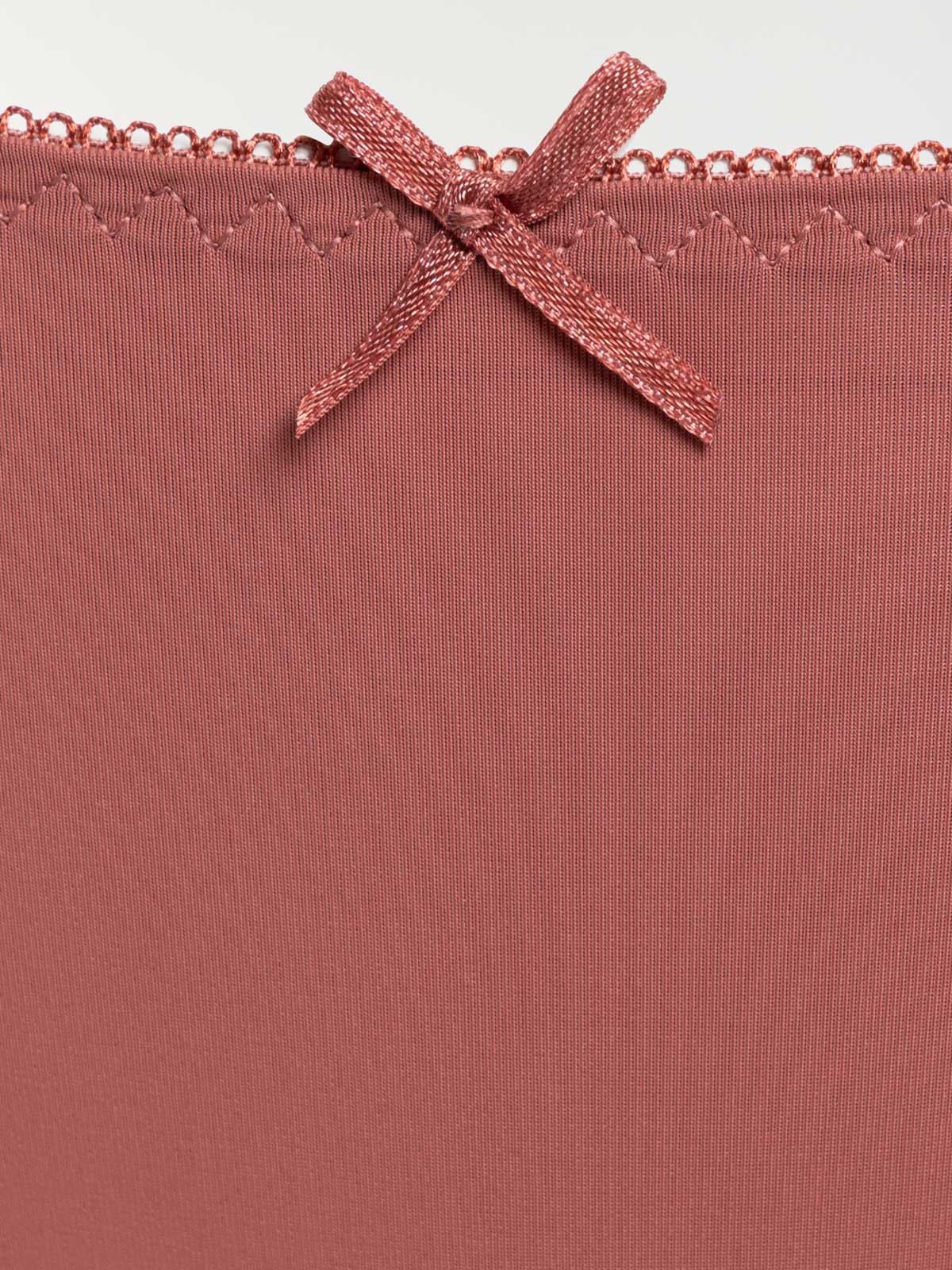Tanga microfibre marron glacé femme Tanga microfibre marron glacé femme
