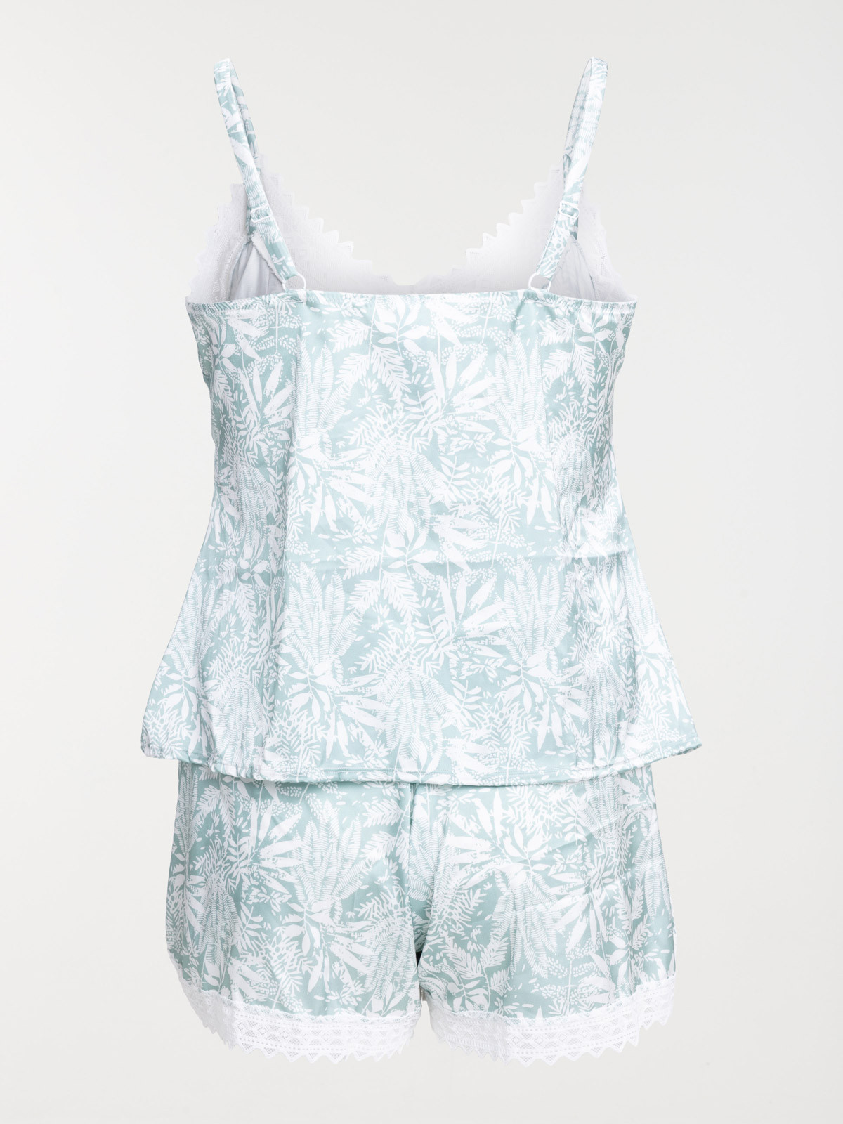Pyjashort végétal grande taille femme Pyjashort végétal grande taille femme