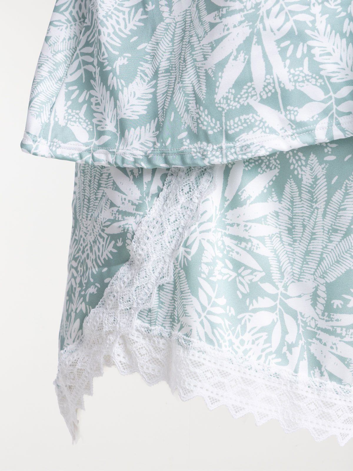 Pyjashort végétal grande taille femme Pyjashort végétal grande taille femme