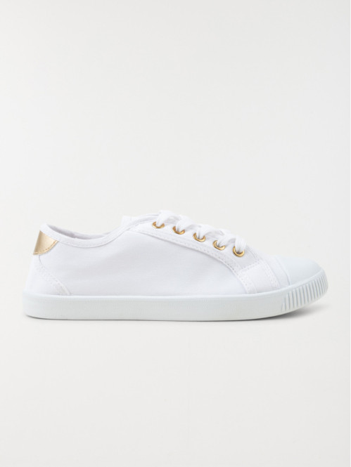 Tennis toile blanche femme (36-41)