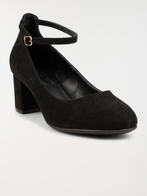 Escarpin bride noire femme...